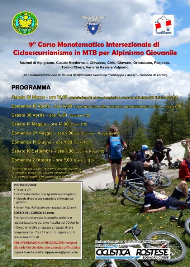 Chiusura preiscrizioni corso mtb-AG